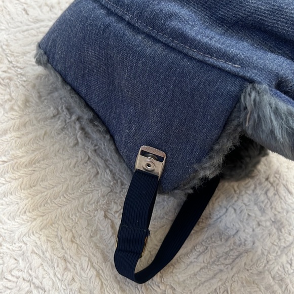 United Hatters, Cap, and Millinery Workers vintage denim trapper hat, X-Large - Picture 6 of 16